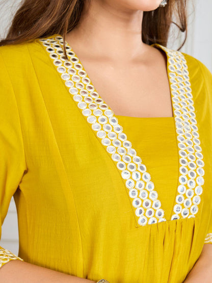 Women Printed Anarkali Kurta & Trouser With Dupatta Kurta Sets